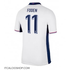 Inghilterra Phil Foden #11 Prima Maglia Europei 2024 Manica Corta